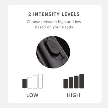 Massager: Portable Full Body Handheld Vibration Massager Three Attachment / Two Settings : Homedics - Image 3