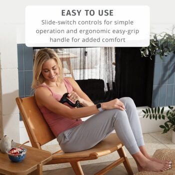 Massager: Portable Full Body Handheld Vibration Massager Three Attachment / Two Settings : Homedics - Image 5