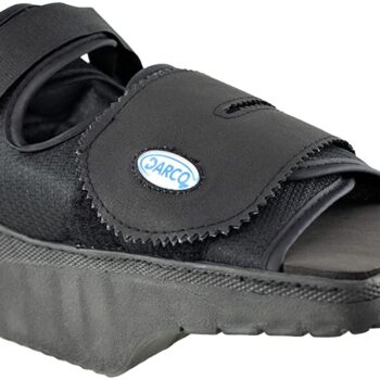 Healing Shoe : Ortho Wedge Healing Shoe Square Toe Black - Darco