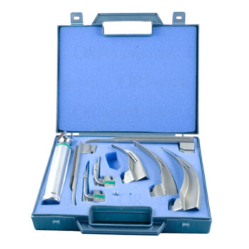Laryngoscope Set : Macintosh/Miller Combination Fiber Optic : Sun Med