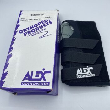 Wrist Brace : Black - Left Hand : Alex Orthopedic