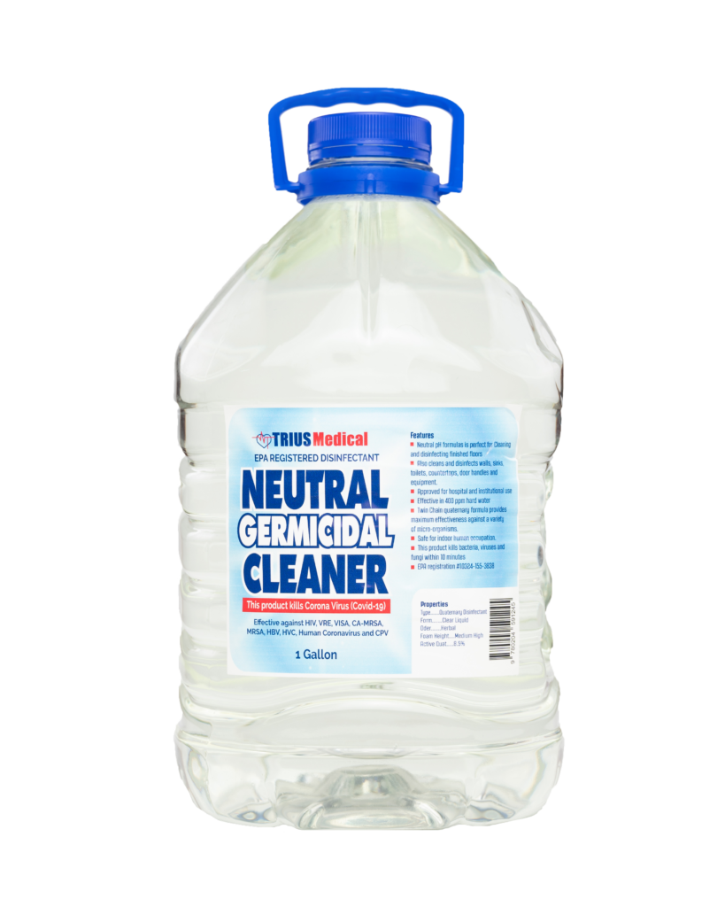 Neutral Germicidal Disinfectant, one gallon bottle, 4lts EPA Registered