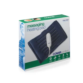 Heating Pad : Massaging Soft Fabric Gentle Vibration two Combo Settings 11.5" x 24"  : Conair