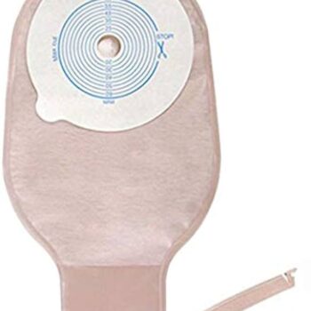 Pouch : Colostomy 12" Drainable Pouch : Opaque Cut to Fit 1 1/2 " - 2 1/2" : Genairex