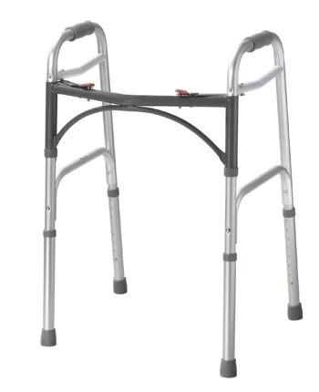 Walker : Deluxe Adult Two Button 5" Walker Without Wheels : Drive Medical