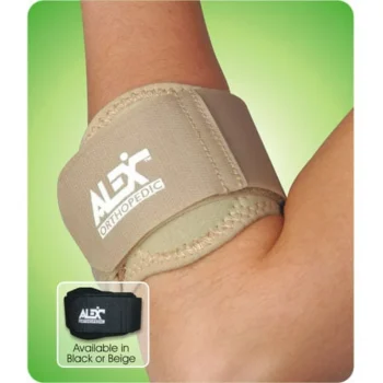 Elbow Strap : Tennis Elbow Strap With Gel Pad : Alex Orthopedic