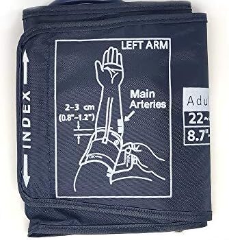 Blood Pressure Cuff : Cuff & Single Tube Latex Bladder- Blue - Large Adult - 22cm – 42cm : Beurer